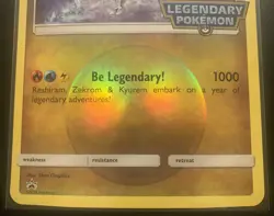 JUMBO Reshiram, Zekrom & Kyurem 2018 Black Star Promo - Legendary Pokemon - Image 4