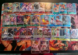 One Piece Card Game - Lot Of 40+ Assorted Super Rares - Image 1