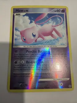 Mew LV.40 15/132 Holo Secret Wonders LP+ Clean Front Pokemon Card - Image 1
