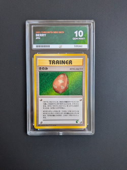 Graded ACE 10 Pokemon card Slab - Berry Trainer - Chikorita Half Deck - 2001 - Image 1