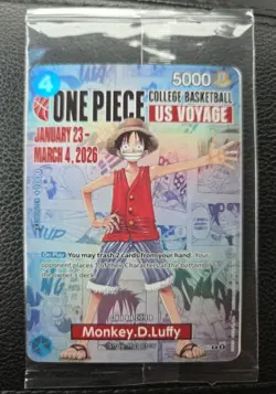 Bandai Namco One Piece CCG Monkey.D.Luffy US Voyage P-055 Promo Card - Image 1