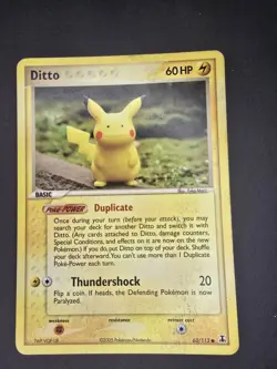 Ditto 63/113 Delta Species Common Pokemon Card - Image 2