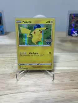 Pikachu 028/078 Holo Pokemon GO Set – Baseball Cap – NM Pokemon TCG Card - Image 1