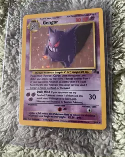 Pokemon Gengar TCG Fossil Holo Card 5/62 Unlimited Holo Rare - Image 3