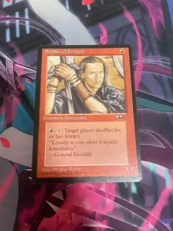 MTG - SOLDIER OF FORTUNE - ALLIANCES - LP - Image 1