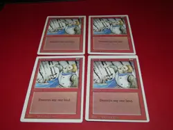 Magic the Gathering: MTG: Revised: Stone Rain x4 - Image 1