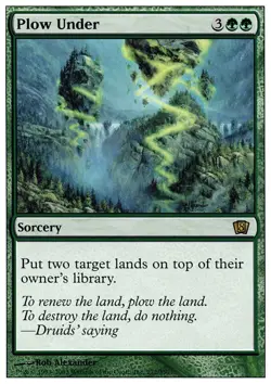 1x Plow Under Moderate Play MTG Magic - Kid Icarus - - Image 1