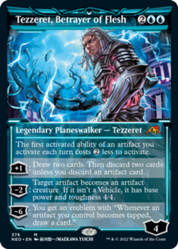 1x Tezzeret, Betrayer of Flesh - Showcase Light Play MTG Magic - Kid Icarus - - Image 1