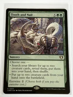 Tooth and Nail 327 MTG Commander Masters 2023 Mint - 9.0 + Non Foil Rare - Image 2
