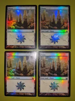 FOIL Plains #251 x4 Return to Ravnica 4x Magic the Gathering MTG - Image 1