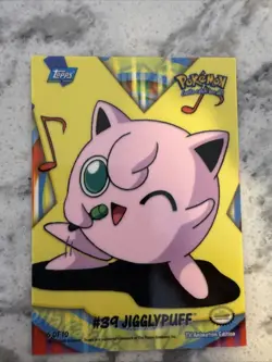 Topps Pokemon #6 of 10 JIGGLYPUFF Puzzle Chase Trading Card TV Animation 2000 - Image 1