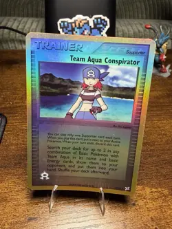 Pokemon Team Magma Vs Aqua Conspirator 77/95 Trainer Reverse Holo Uncommon 2004 - Image 1