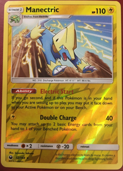 POKEMON MANECTRIC 52/168 CELESTIAL STORM RARE REVERSE HOLO NEAR MINT - Image 1