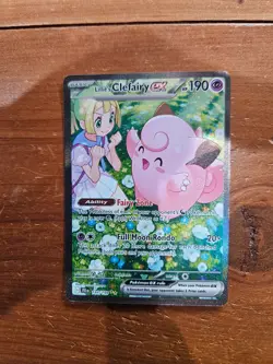 2025 Pokemon Lillie's Clefairy ex 184/159 Sv09: Journey Together Holo !! 🔥🔥 - Image 1