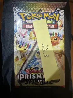 (1x) 22.83g HEAVy FAT Prismatic Evolutions Booster Pack Sealed! Pokemon PRE S&V - Image 4