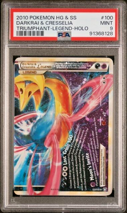 Pokemon PSA 9 Darkrai & Cresselia Legend #100 Triumphant Legends 2010 English - Image 3
