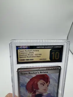 2025 Pokemon SV Destined Rivals SIR Team Rocket's Ariana #237 CGC Pristine 10 - Image 3