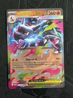 Pokemon TCG Mega Charizard X ex 013/094 Me02: Phantasmal Flames (English) - NM - Image 3
