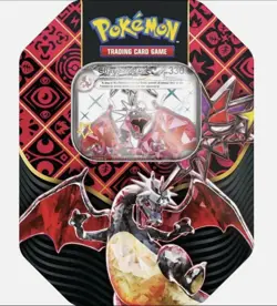 Pokemon Scarlet & Violet Paldean Fates Tin - Shiny Charizard ex - Image 1