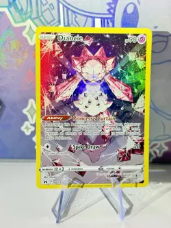 Diancie GG13/GG70 Ultra Rare Pokemon Crown Zenith: Galarian Gallery English LP - Image 1