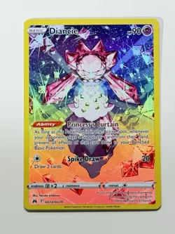 Diancie GG13/GG70 Ultra Rare Pokemon Crown Zenith: Galarian Gallery English LP - Image 3