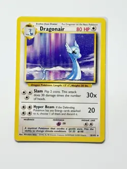 Dragonair 18/102 Non-Holo Pokemon Base Set English Lightly Played LP #3 - Image 3