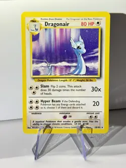 Dragonair 18/102 Non-Holo Pokemon Base Set English Lightly Played LP #2 - Image 1
