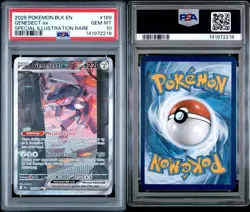 Pokemon TCG Genesect EX 169/086 Black Bolt Special Illustration Rare PSA 10 - Image 3