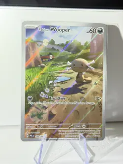Paldean Wooper 102/094 Full Art Holo Pokemon Phantasmal Flames English NM #2 - Image 1