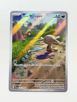 Paldean Wooper 102/094 Full Art Holo Pokemon Phantasmal Flames English NM #2 - Image 3