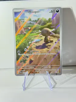 Paldean Wooper 102/094 Full Art Holo Pokemon Phantasmal Flames English NM #1 - Image 1