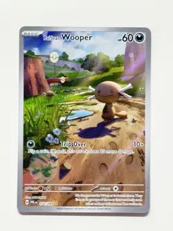 Paldean Wooper 102/094 Full Art Holo Pokemon Phantasmal Flames English NM #1 - Image 3
