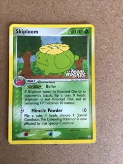 Pokemon TCG: 2004 EX Team Rocket Returns Skiploom 49/109 Reverse Holo NM - Image 1