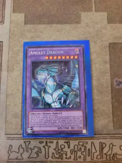 YUGIOH AMULET DRAGON DRLG-EN003 SECRET UNLIMITED ED NM - Image 1