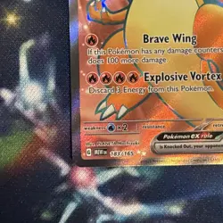 Pokemon TCG English Card 151 MEW EN Charizard ex 183/165 Full Art Holo NM - Image 4