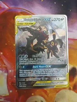Umbreon & Darkrai Gx SM241 Tag Team Promo Alt Art Collectible Card - Image 1