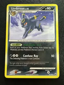 Umbreon 32/100 Rare Majestic Dawn 2008 Pokemon Card Near Mint - Image 1