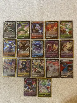 Pokemon TCG Bulk Lot of 17 Pokemon V Full Art Cards - Image 2