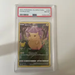 Pokemon Pikachu TCG Holo Rare Card Celebrations 005/025 Near Mint PSA 8 - Image 1