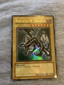 Red-Eyes B. Dragon LOB-070 Ultra Rare HP Yugioh Card - Image 1