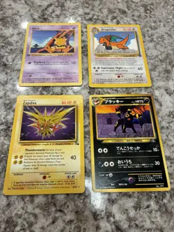 Pokemon First Edition Abra Base Set, Promo Dragonite, Jap Umbreon, Zappos Cards - Image 5