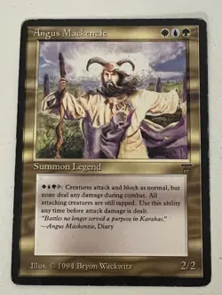 Magic the Gathering MTG Legends Angus Mackenzie MP (Beta Bob) - Image 1
