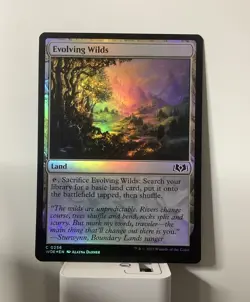 MTG WOE: Evolving Wilds Wilds of Eldraine Land Foil 0256 - Image 1