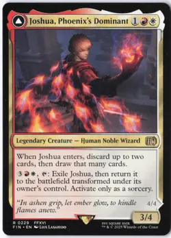 Joshua Phoenix’s Dominant Phoenix Warden of Fire FIN 229 Rare MTG - Image 1