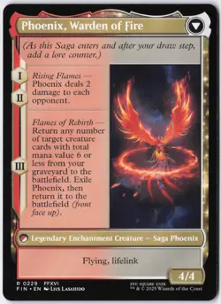 Joshua Phoenix’s Dominant Phoenix Warden of Fire FIN 229 Rare MTG - Image 2