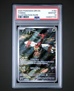 2025 Pokemon Dri En Yanma Illustration Rare #183/182 Psa 10 - Image 1