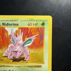 Pokemon Vintage 1st Edition Nidorino 037/102 Base Set (Shadowless) 1999 Wotc - Image 3