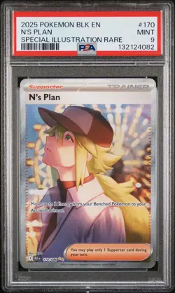 2025 Pokemon Black bolt 170/086 N's Plan PSA 9 SIR Special illustration Rare🧝🏻 - Image 1