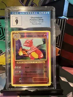 2016 Pokemon XY Evolutions Charmeleon Reverse Holo Foil 10/108 - PSA 9 MINT - Image 1