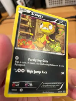 Pokemon TCG Scraggy (Cosmos Holo, BW25) - Black and White Promos – NM - Image 3